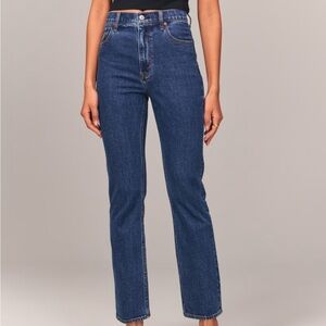 Abercrombie Ultra High Rise Ankle Straight Jeans